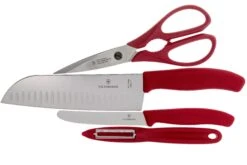 Victorinox SwissClassic 6.7131.4G 4-piezas Juego De Cuchillos De Cocina, Rojo