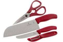 Victorinox SwissClassic 6.7131.4G 4-piezas Juego De Cuchillos De Cocina, Rojo -CocinaPro Ventas VT6 7131 4G 03 victorinox