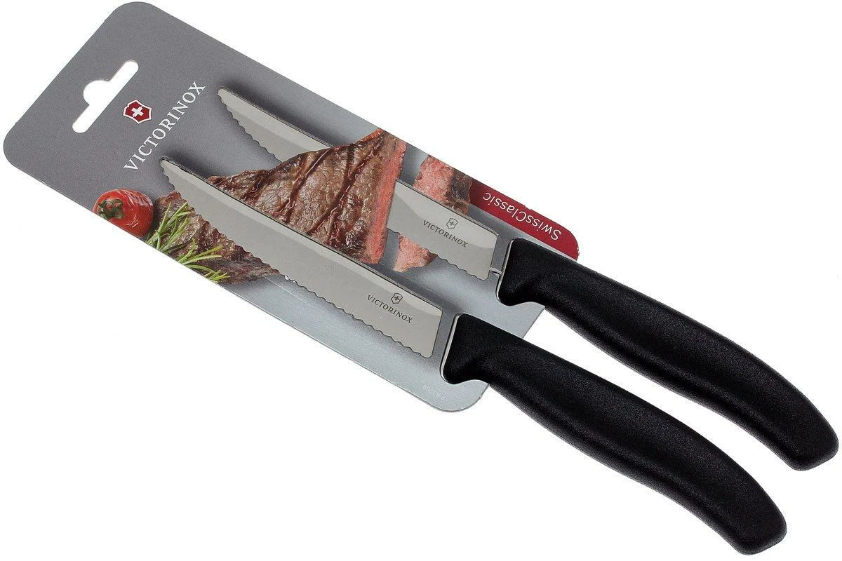 Victorinox SwissClassic Cuchillo Para Carne/-pizza Negro, Set De 2, 6.7933.12B 7 Victorinox SwissClassic Cuchillo Para Carne/-pizza Negro, Set De 2, 6.7933.12B - Imagen 5