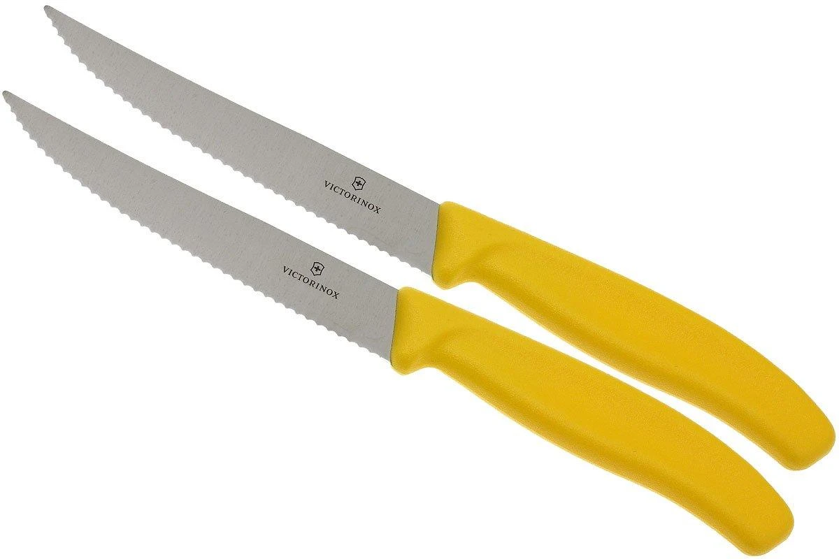 Victorinox SwissClassic Cuchillo Para Carne/-pizza Amarillo, Set De 2, 6.7936.12L8B 3 Victorinox SwissClassic Cuchillo Para Carne/-pizza Amarillo, Set De 2, 6.7936.12L8B