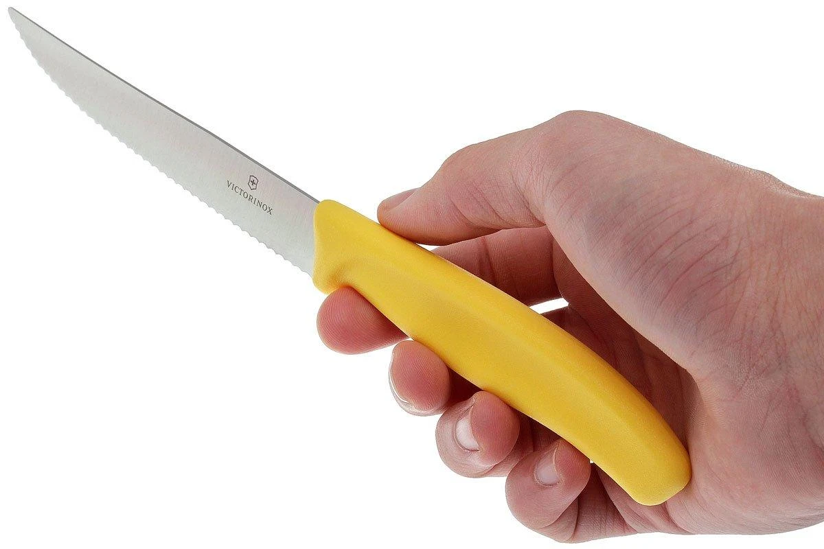 Victorinox SwissClassic Cuchillo Para Carne/-pizza Amarillo, Set De 2, 6.7936.12L8B 6 Victorinox SwissClassic Cuchillo Para Carne/-pizza Amarillo, Set De 2, 6.7936.12L8B - Imagen 4