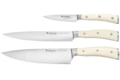 Wüsthof Classic Ikon Blanco Juego De Cuchillo 3-uds -CocinaPro Ventas WU1120460301 01 wusthof stockfoto