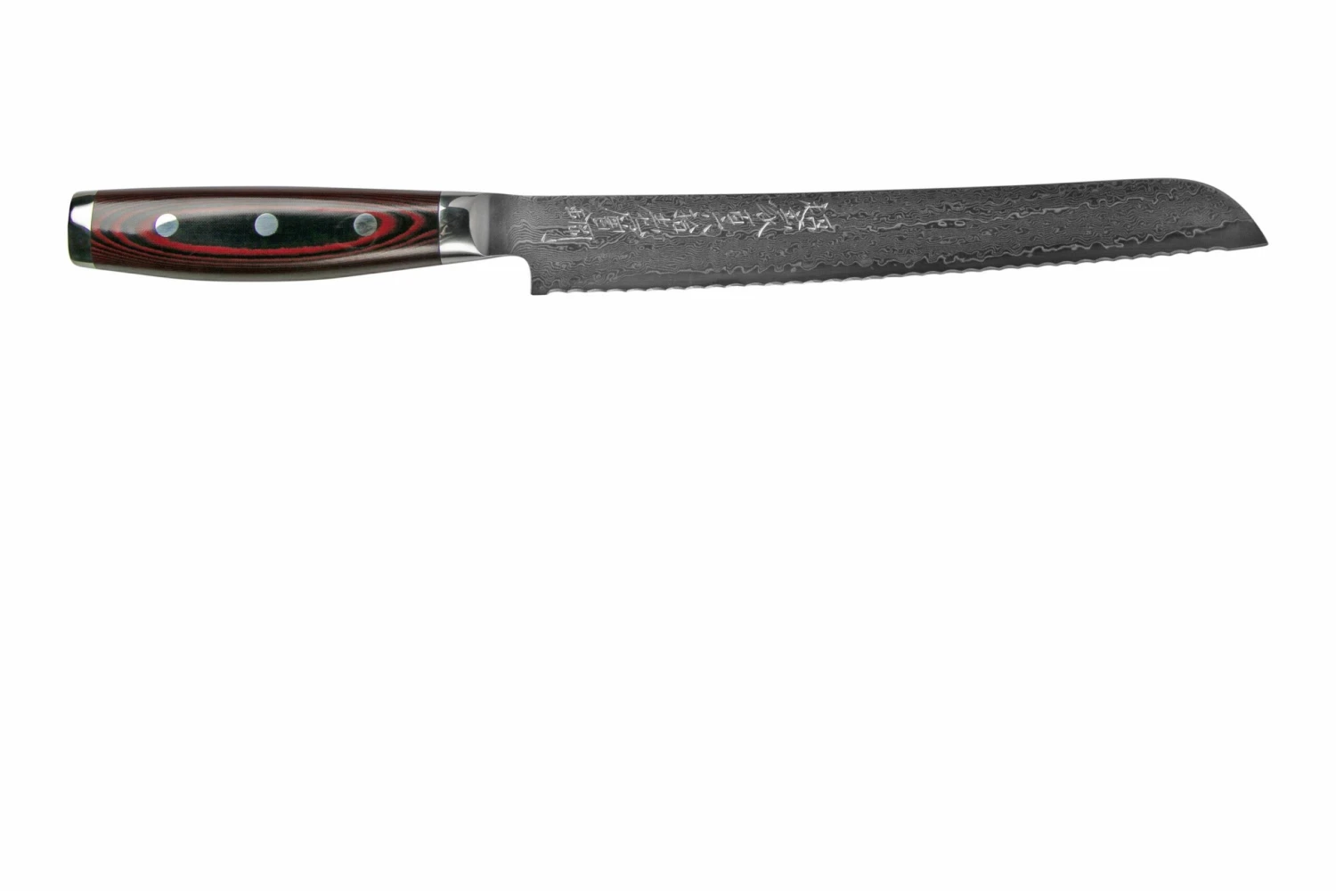 Yaxell Super Gou 37108 Cuchillo De Pan Acero De Damasco De 161 Capas, 23 Cm 4 Yaxell Super Gou 37108 Cuchillo De Pan Acero De Damasco De 161 Capas, 23 Cm - Imagen 2