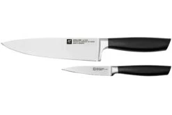 Zwilling All Star 1022777, Juego 2 De Cuchillos, Cuchillo De Chef Y Cuchillo Puntilla, Negro
